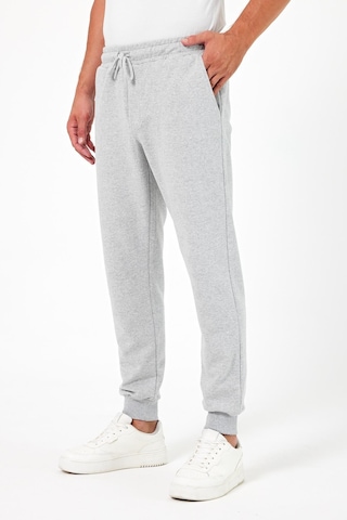 Kalın Gri Erkek Eşofman Altı Jogger Arka Cepli Paça Lastikli Regular Fit Şardonsuz Cmre97 Gri