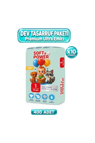 Bebek Bezi No:1 Yeni Doğan 2-5 Kg 40'lı 10 Paket 1 Numara