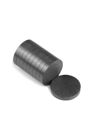 1000 Adet Siyah Mıknatıs 15x3mm - Silindir Ferrit / Seramik Mıknatısı Evimdeyokyok