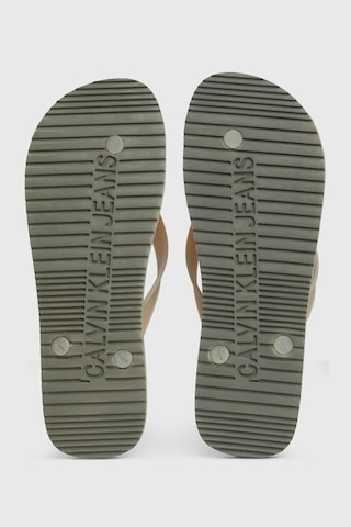 Calvin Klein Parmak Arası Terlik Ym0ym0095201w Erkek Terlik Ym0ym00952 01w Beyaz