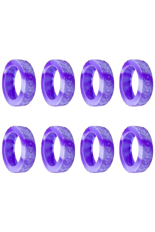 Homyl 8 Parça Silikon Bavul Jant Kapakları Aksesuarı Stil-c Stil C Çok Renkli