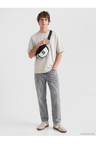 Lcw Jeans Gri 7145 Baggy Fit Erkek Jean Pantolon