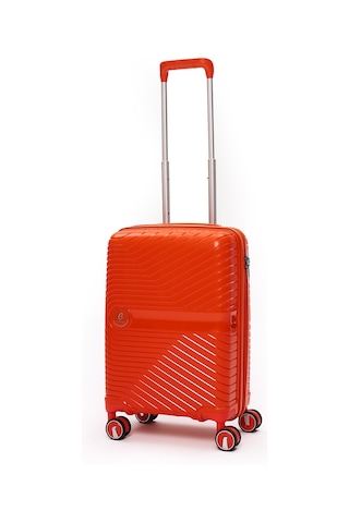 Elatae Exclusive Pro Polipropilen Kabin Boy Kırılmaz Valiz Turuncu 5239