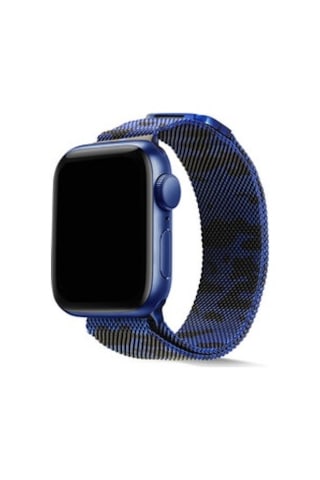 Apple Watch Uyumlu Ultra 49mm Kordon Krd-40 Metal Strap Kayış - Lacivert