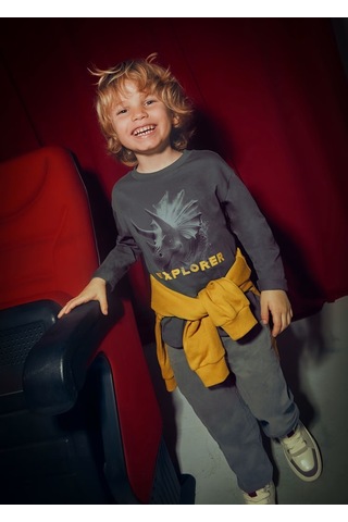 Mayoral Uzun Kollu Erkek Çocuk T-shirt 4090 Antrasit