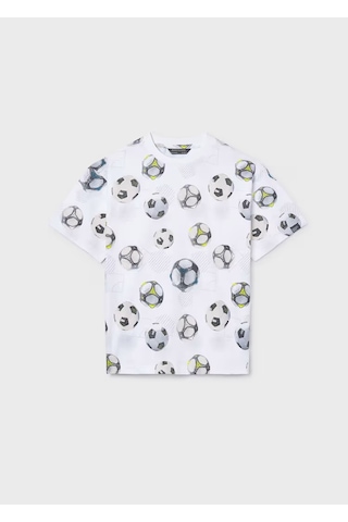 Mayoral Erkek Çocuk T-shirt 6038 Beyaz