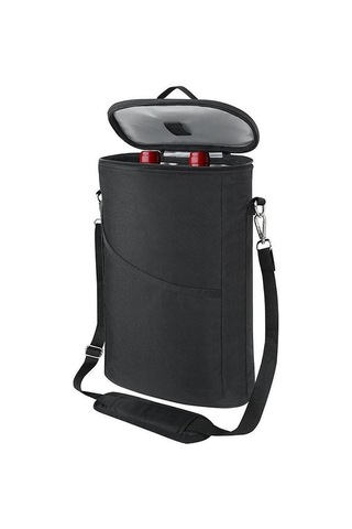 Dolıty 2 Şişe Şarap Tote Çantası Balıkçılık Plaj Açık Siyah Çok Renkli