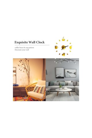 Dancemonkey Modern Dıy Saat - Sessiz, 40cm Akrilik, Gümüş Dekoratif Gümüş