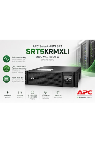 Apc Akıllı-ups Srt 5000va Rm 230v