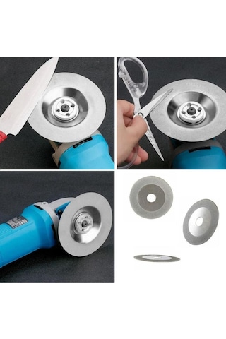 Merttools Kamp Elmas Taşlama Ve Bileme Diski 100 Mm Çok Amaçlı Bileme Yeni Model Gümüş
