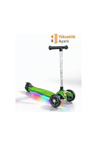 Tois Scootix Pilli Işıklı 3 Tekerlekli Çocuk Scooter Gri