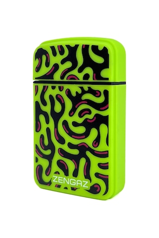 Zengaz Cool Tasarım Jet Alev Çakmak - Neon Acid Yeşil