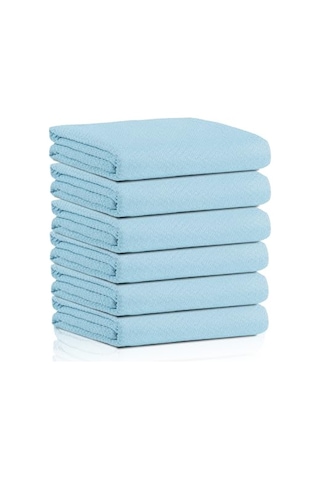 Mıclo Cleanıng Balıksırtı Desen Sihirli Cam, Ayna, Mutfak, Banyo Bezi X6 Adet Açık Bej