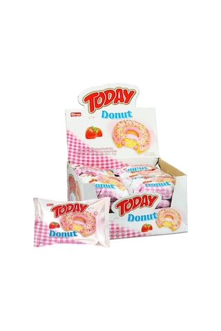 Today Donut Kek Çilekli 35 Gr. 24 Adet (1 Kutu)