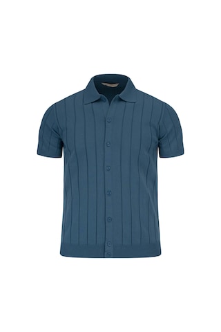 Hatemoğlu Lacivert Regular Fit Polo Yaka Düğmeli Tişört