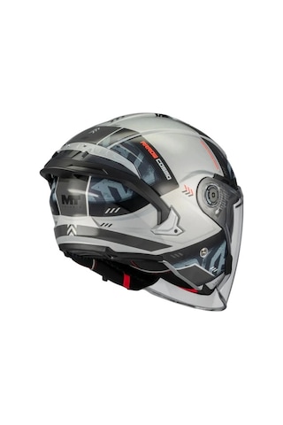 Kask Mt Cosmo Sv Arrow C2 Parlak Gri/siyah