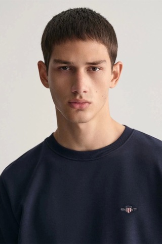 Gant Erkek Lacivert Regular Fit Sweatshirt Lacivert
