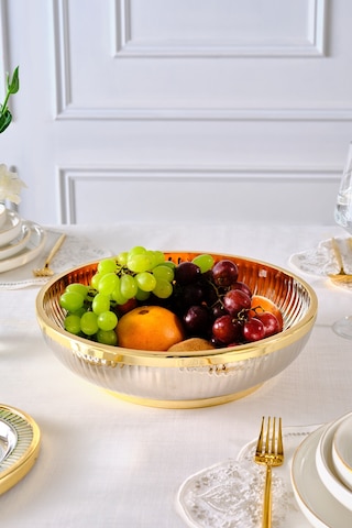 Karaca Ring Dekoratif Meyvelik Gold 8x28 Cm Altın