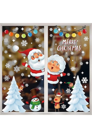 Xhw Noel Pencere Çıkartmaları Noel Pencere Çıkartmaları Noel Pencere Çıkartmaları Noel Pencere Çıkartmaları Mutlu Noeller Çıkartmaları Noel Dekorasyonları