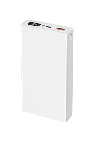 ENERX Powerbank 20000 Mah 2.1 Amper Dijital Göstergeli Enr-p20188dc Beyaz