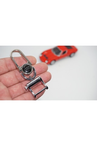 Audi Uyumlu Logo Krom Metal Stil Anahtarlık New Style (324200677)