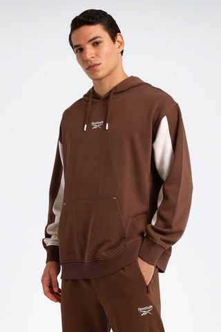 Reebok Sweatshirt Erkek Kahverengi Palona Hoodıe Kahverengi-ekru