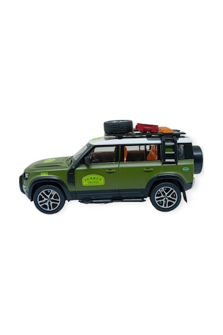 Model Araçlar - Metal Sesli Off-road Araba 22 Cm - Yeşil Yeşil