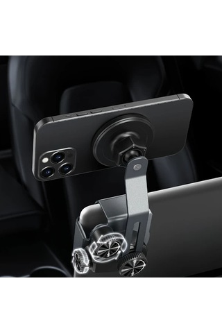 Honeybeeshop Su7y Tesla Model Y 3 S X Cybertruck Aksesuarları Yapıştırıcı Gerektirmeyen Manyetik Araç Telefon Tutucu Gösterge Paneli