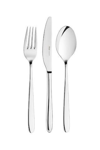 Hisar Side 84 Parça 12 Kişilik Çatal Kaşık Bıçak Takımı Inox