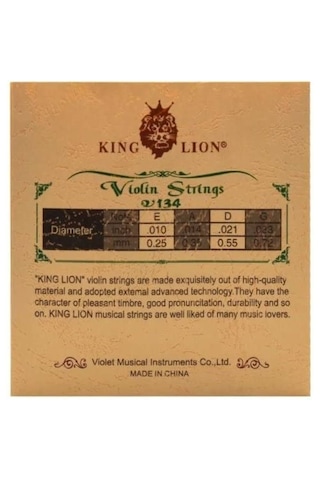 King Lion V134 Keman Tel Seti