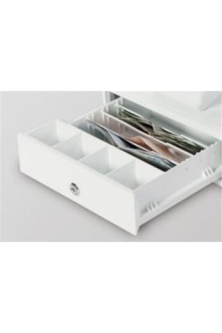 Küçük Boy Butonla Açılabilen 4+4 Gözlü Yazar Kasa Para Çekmecesi