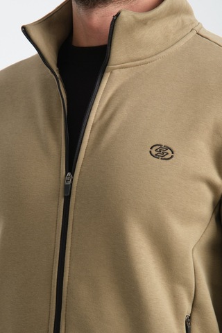 Shooter Sportswear Shooter Erkek Kışlık Eşofman Takımı Thermosoft Teknolojisi Içi Kuzu Görünümlü Regular Kalıp Haki