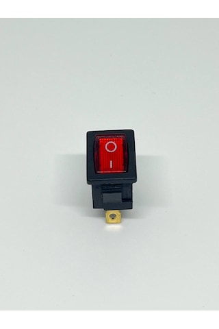 12v Kırmızı Ledli 1-0 Mini Dikdörtgen Anahtar Rocker Switch 1-0