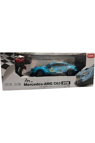 Ctoy 1:16 Mercedes Amg C63 Uzaktan Kumandalı Yarış Arabası 04938 Mavi Çok Renkli