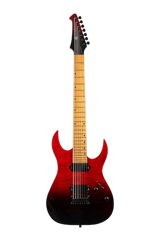 Spira S-457 Trd 7 Telli Elektro Gitar Kırmızı Siyah