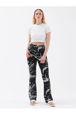 LOFT Crop Kadın Tshirt K.kol Lf2031454 Q1.v1 Beyaz