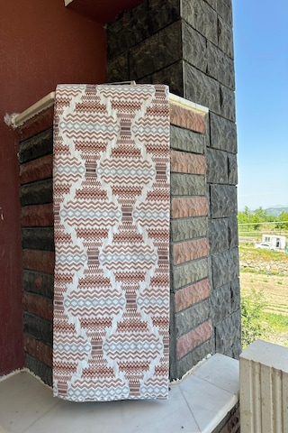 Çift Kişilik Çok Amaçlı Pike, Yazlık Pike, Desenli Pike, Yatak Örtüsü 195x220cm Turuncu