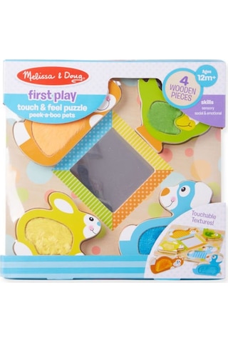 Melissa And Doug Dokun Hisset Yapboz Evcil Hayvanları Bul