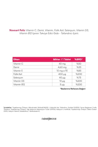 Novoart Folic 30 Tablet