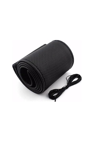 Eraks Car Accesorıes Deri Direksiyon Kılıfı Kokusuz Dikmeli-Siyah