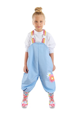 Denokids Çiçekli Kız Çocuk Su Geçirmez Yağmur Tulumu Renkli