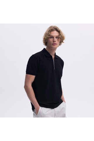 Ellesse Em493-bk Polo Yaka Erkek T-shirt - Siyah