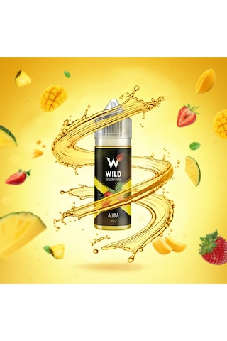 Aura - Premium Aroma 60ml - Mango, Ananas, Çilek - Likit Tatlandırıcı
