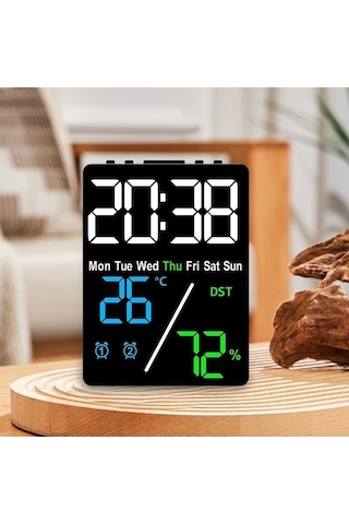 Trendooze We Suntek Saat Ev Dijital Çalar Ayarları Alarm 3-renk-siyah 2 Ae