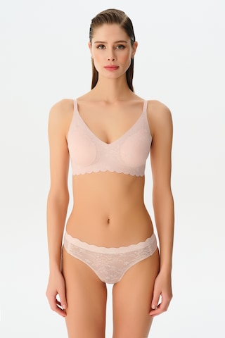 Suwen Invisible Soft Dantelli Slip Külot Sw5987170 Pudra Pembesi