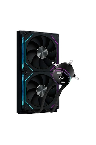 Dragos Frostbite 240 Black Intel&amd 240mm Isı Göstergeli Argb Sıvı Soğutucu