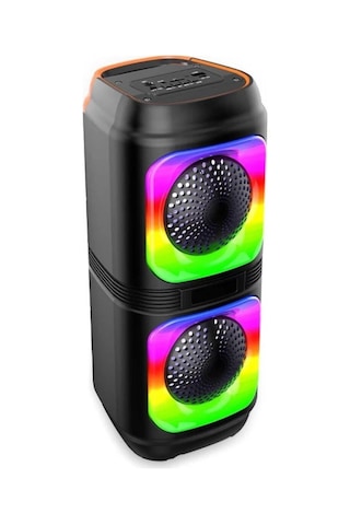 Lipon Işıklı Bluetooth Hoparlör Ses Bombası Mikrofonlu Karaoke Yüksek Ses Yeni Rgb 10watt