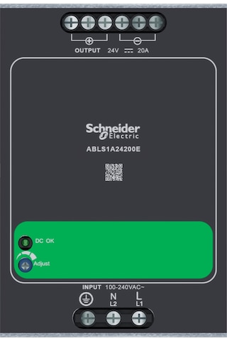 Schneider Electric Abls1a24200e 480w 20a Monofaze Güç Kaynağı 24v Dc
