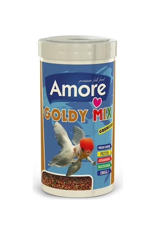 Goldy Mix Granules 1000ml Güçlü Renkler Japon Yemi