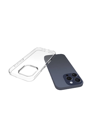 Apple Uyumlu iPhone 16 Pro Max Kılıf Şeffaf Silikon Hibrit Case Kapak